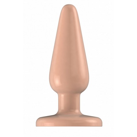 Телесная анальная пробка Butt Plug Basic 3 Inch - 7,6 см.